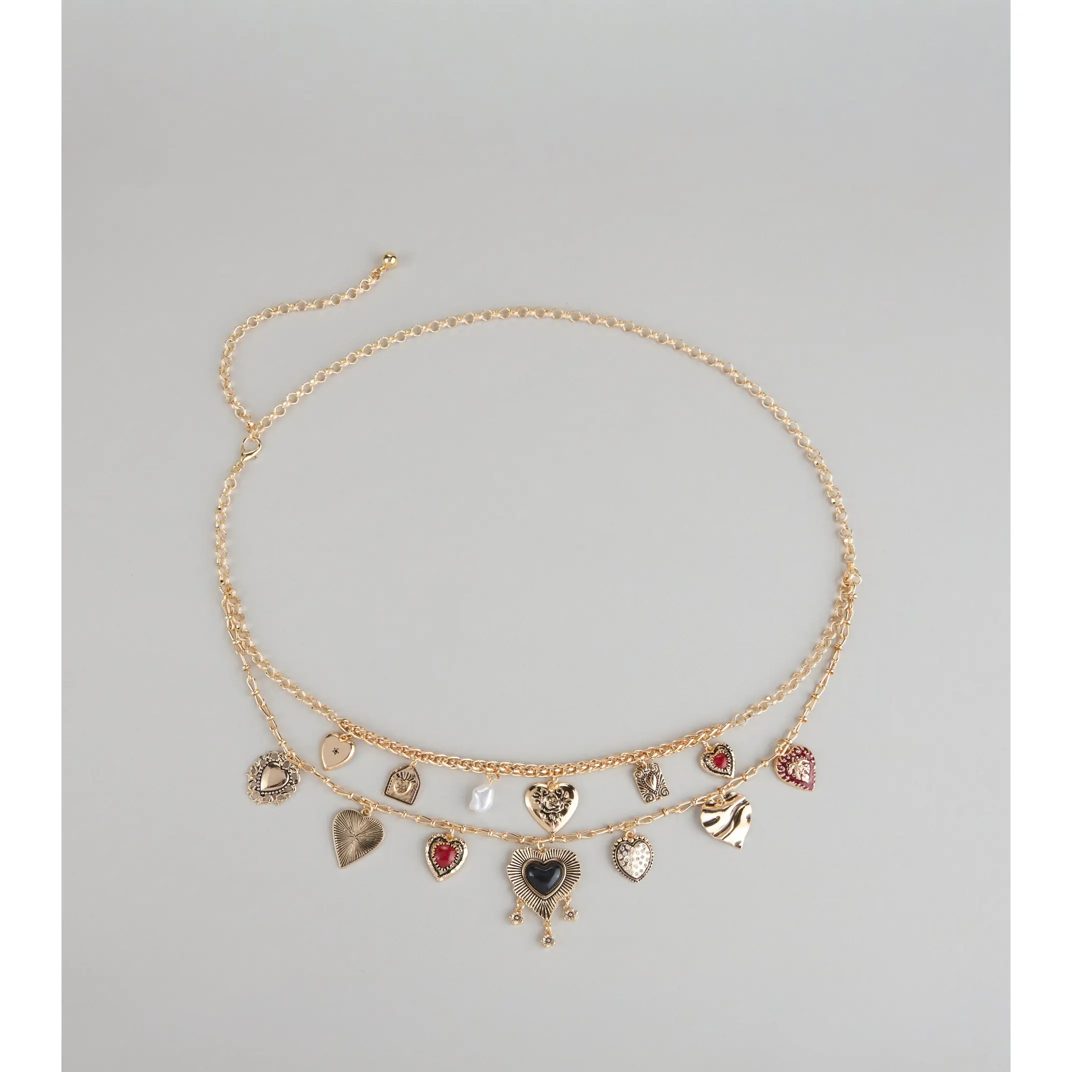 Heart Collector Layered Charm Belt