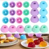 24pcs (12 Small Cups+12 Large Cups) Nonstick Silicone Pumpkin Molds - Kitchenware Bakeware, -40°F to 230°C, Crack-Free Popout, Microwave-Safe, for Food, Jelly, Baby Shower Events