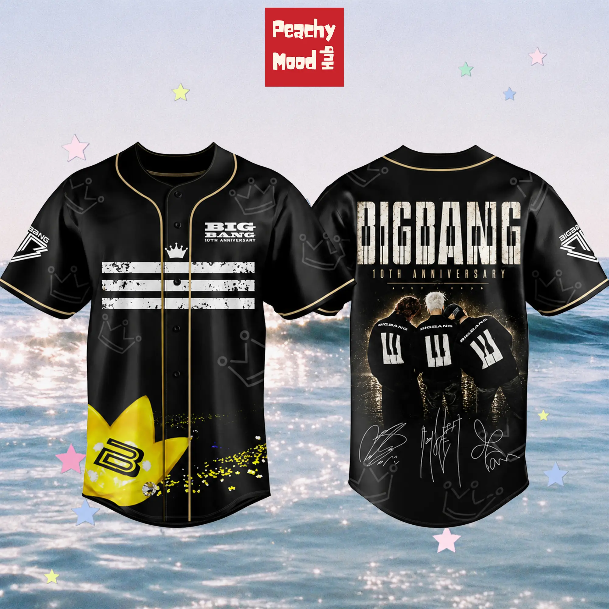 BIGBANG 20th Anniversary World Tour 2026–2027 Baseball Jersey, <XX : COSMOS> World Tour Limited Edition, K-Pop Concert Fan Merch, Korean Music Apparel, Gift for Fans