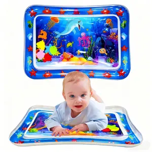 Baby Belly Time Water Mat Crawling Pad, Inflatable Activity Game Mat, Sensory Play Mat for Boys Girls, Nursery Development Mat, Indoor Summer Gift ()