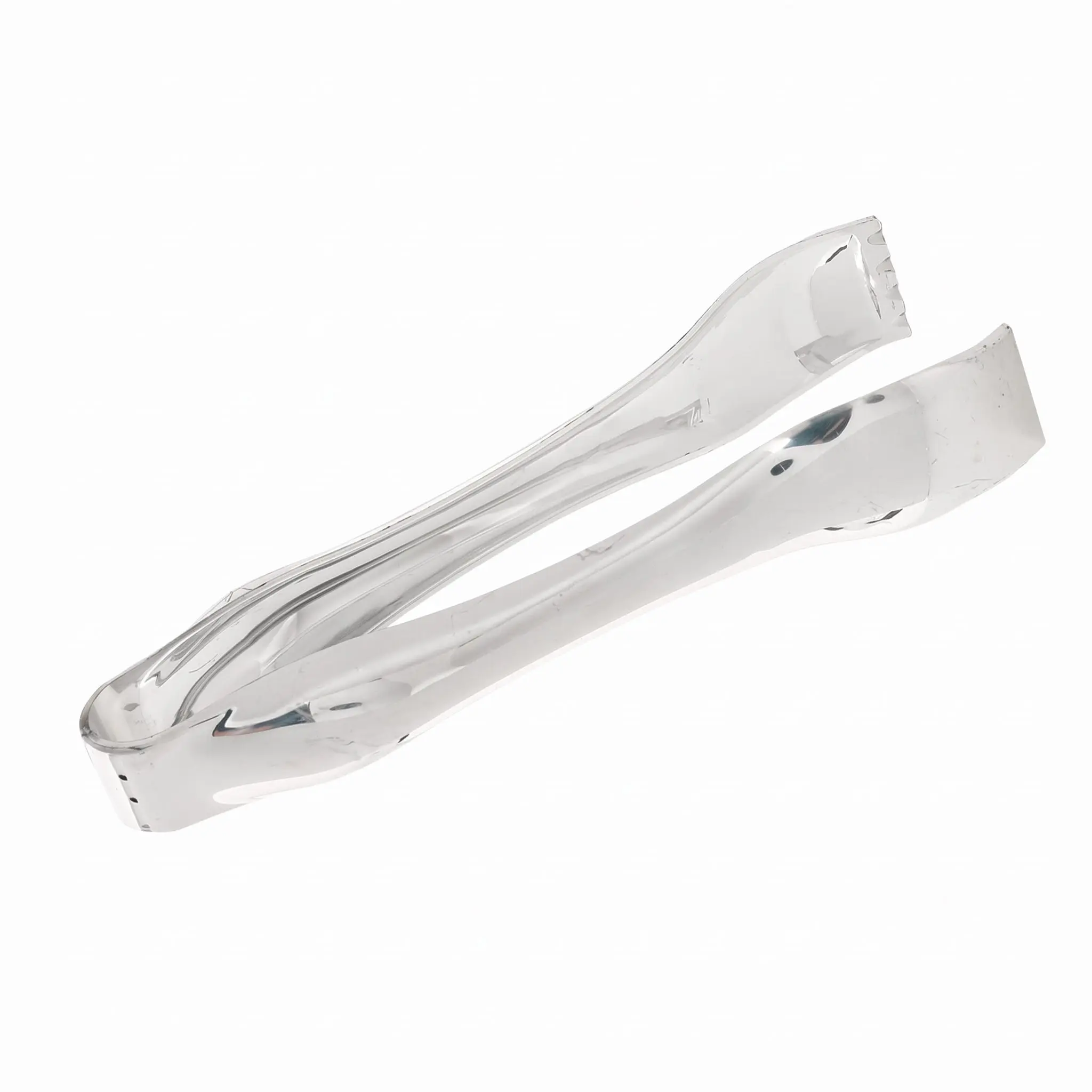 Silver Mini Metallic Serving Tongs - 6.2 Inch