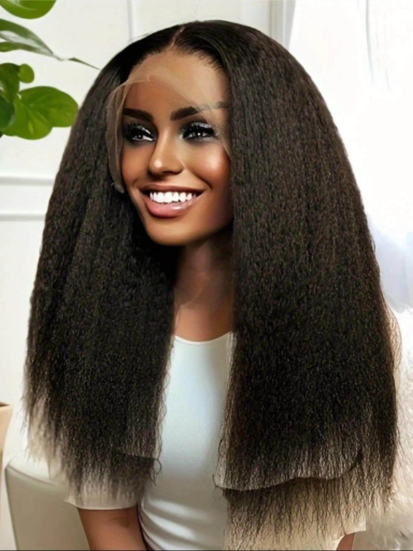 32 Inch Black Long Straight Hair Lace Front Wigs for Women, Hairstyles Black Girl, Summer Gorgeous Fluffy Wigs without Bangs, Synthetic Wigs for Party