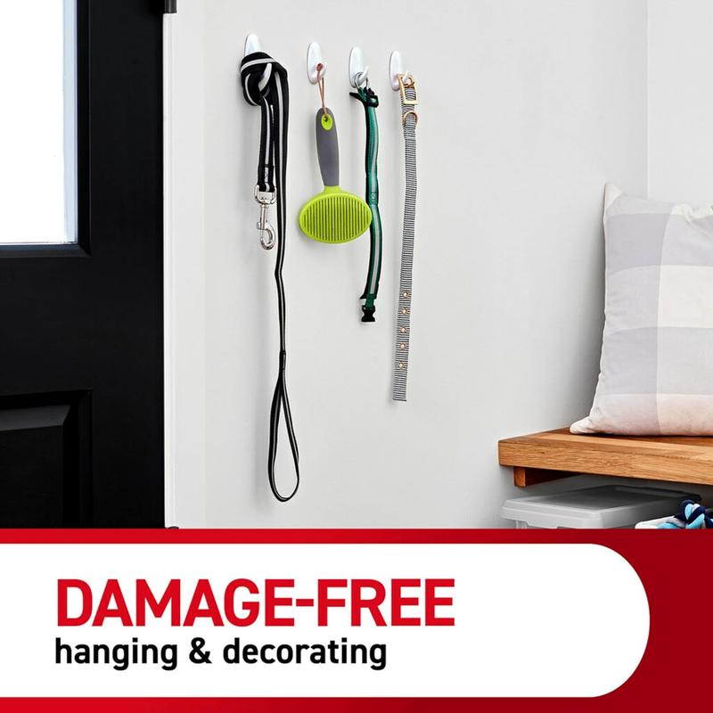 Command Variety Pack, Including 10 Pairs of Picture Hanging Strips, 6 Wire Hooks and 8 Utility Hooks for Hanging Christmas Decorations, Damage Free Hanging up to 19 Items with Command Strips, 1 Kit 3M