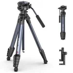 Ulanzi OMBRA VIDEO II 1.57M Travel Tripod with 360° Panoramic Ball Head Arca Quick Release Camera Tripod Support Low Angle Shoot