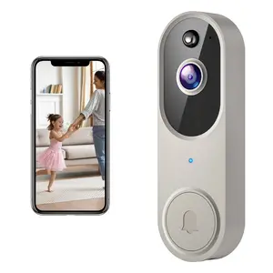 1080P Wireless Doorbell Camera, Smart WiFi Video Doorbell , AI Human Detection, Two-Way Audio, Night Vision, Cloud Storage, Instant Alert, 2.4Ghz WiFi, Outdoor Security Camera, Rechargeable Battery Powered Modern Home