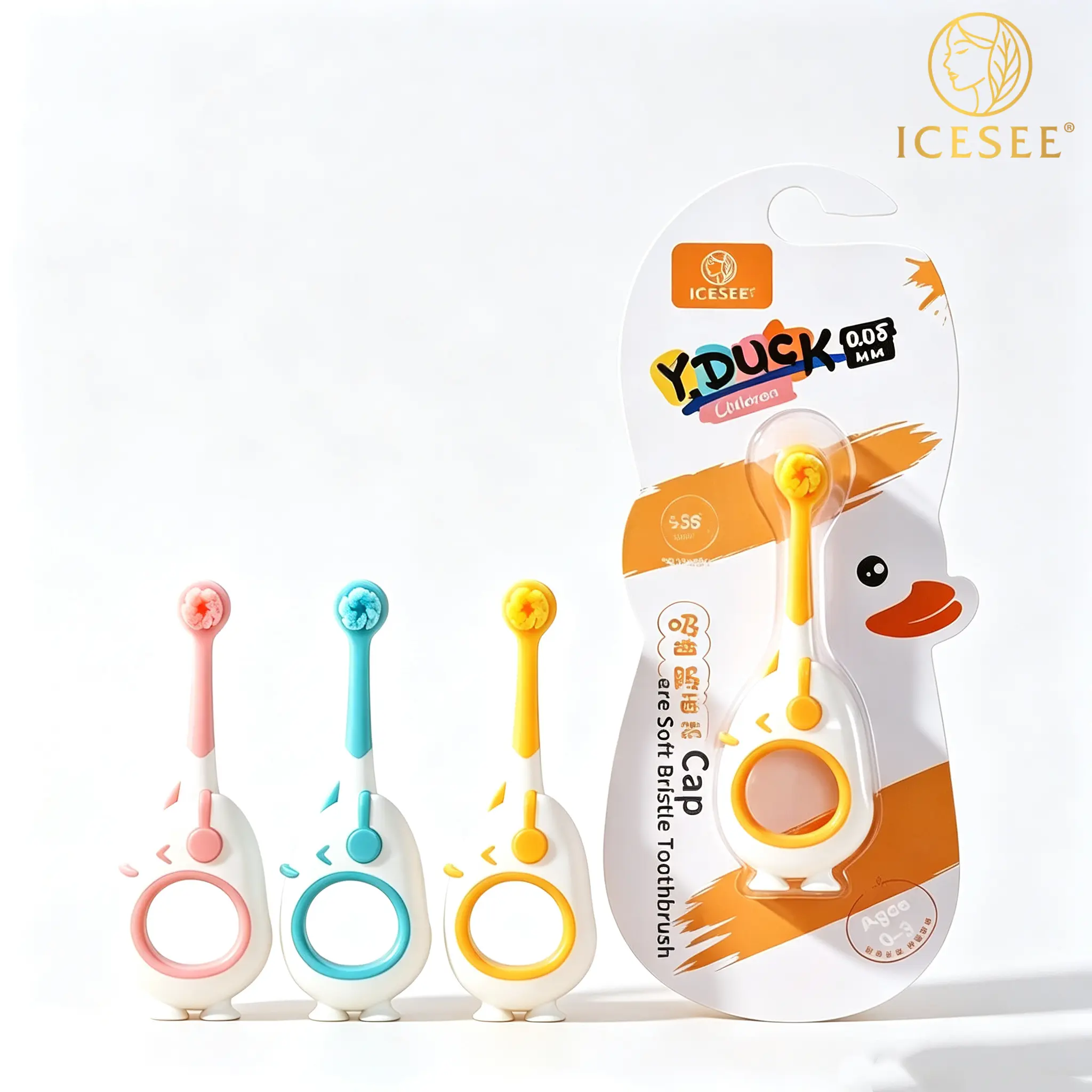 ICESEE Cartoon Kids Toothbrush Ultra-Soft Bristle Non-Slip Handle BPA-Free for Ages 2-7 Gentle Gum Protection Effective Daily Cleaning Tool#summerwins #dealsforyoudays