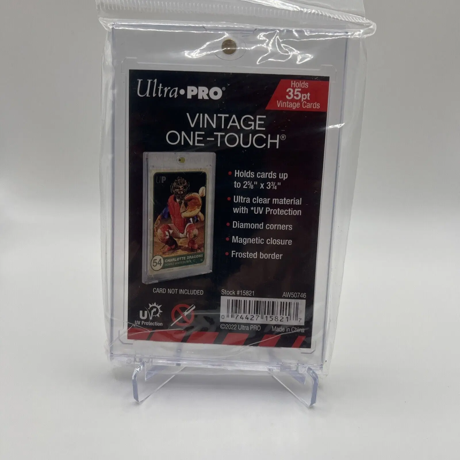 Ultra Pro VINTAGE One-Touch 35pt Point Magnetic Card Holder, UV Protection, For Oversized 1950's Baseball cards, 1989 Bowman, etc.