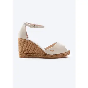 Aiguafreda Canvas Espadrille Sandal Wedges