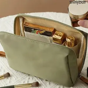 Compact Travel-Friendly Makeup Tool Storage Bag - Zippered Fashion Accessory Handbag, Makeup Containers, Cosmetics Organizer, Travel Cosmetic Bags
