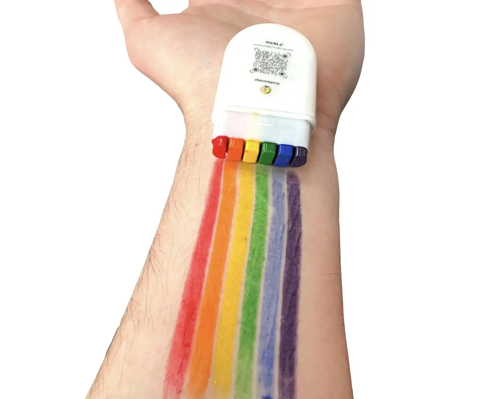 LGBTQ+ Pride Colorful Markers Set, Reusable Paraffin Wax Paint Pens with Lids, Office Writing & Correction Stationery, Party Paint for Pride Events & Fancy Dress Parties, Christmas-New Year Gift