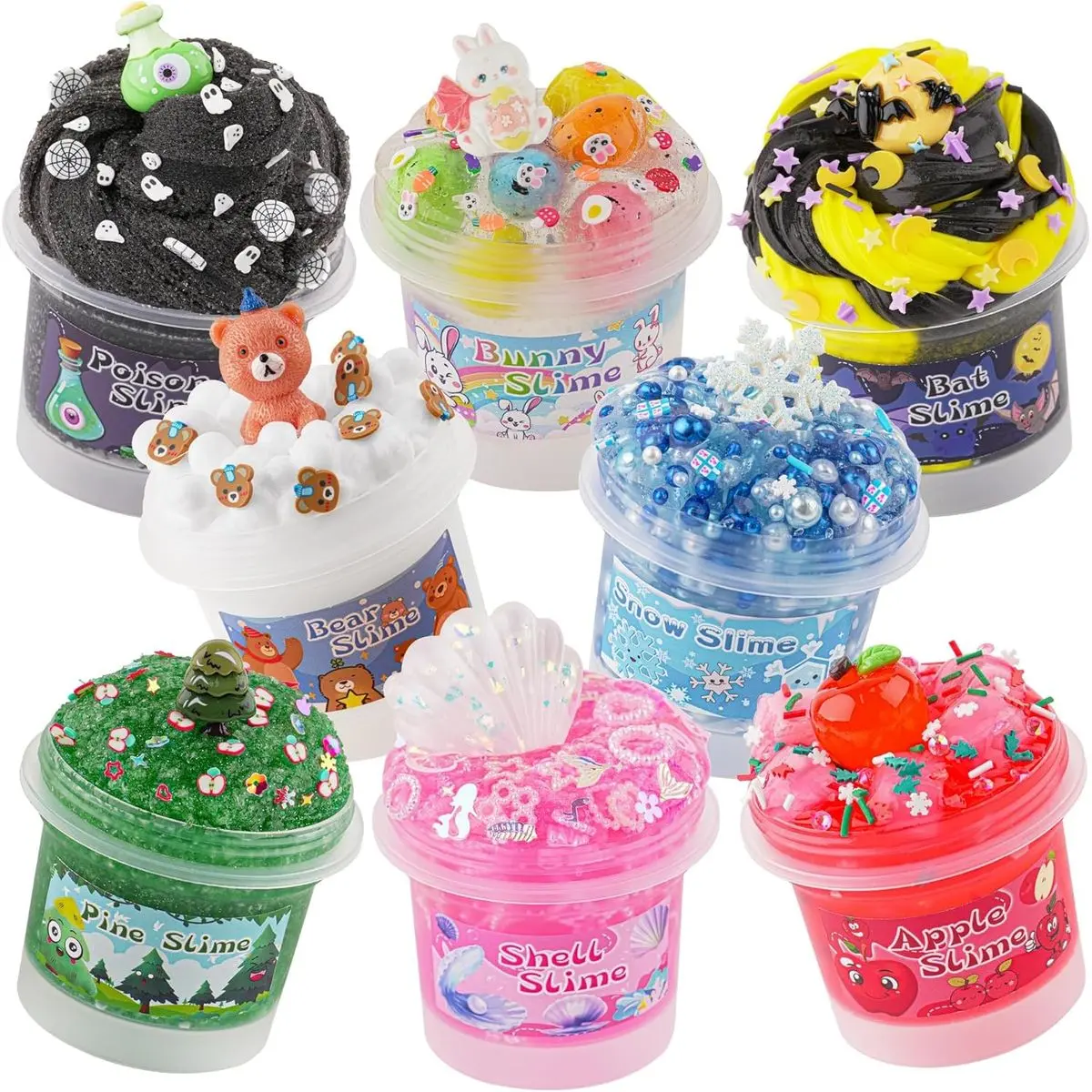 8 Pack Textures Slime Kit