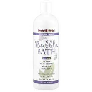 NutriBiotic Bubble Bath, Non-Soap, Fresh Fruit, 16 fl oz (473 ml) NutriBiotic Bubble Bath, Non-Soap, Fresh Fruit, 16 fl oz (473 ml)