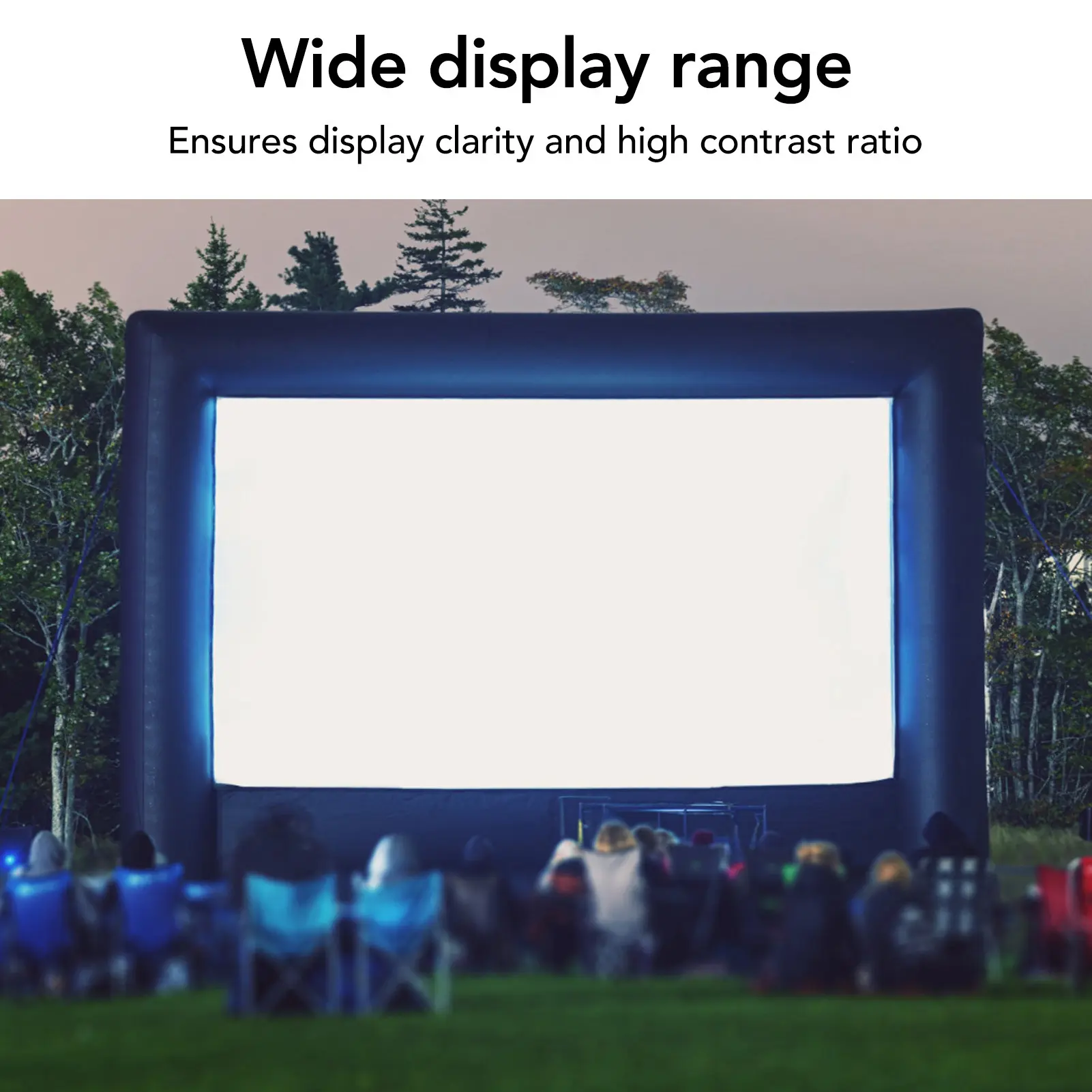 Foldable Projection Screen Made of Synthetic Polyester Fabric with a 4:3 Aspect Ratio, Suitable for Both Indoor And Outdoor Movie Viewing, Perfect for Home Theaters, Yards, And Travel (100 Inches)