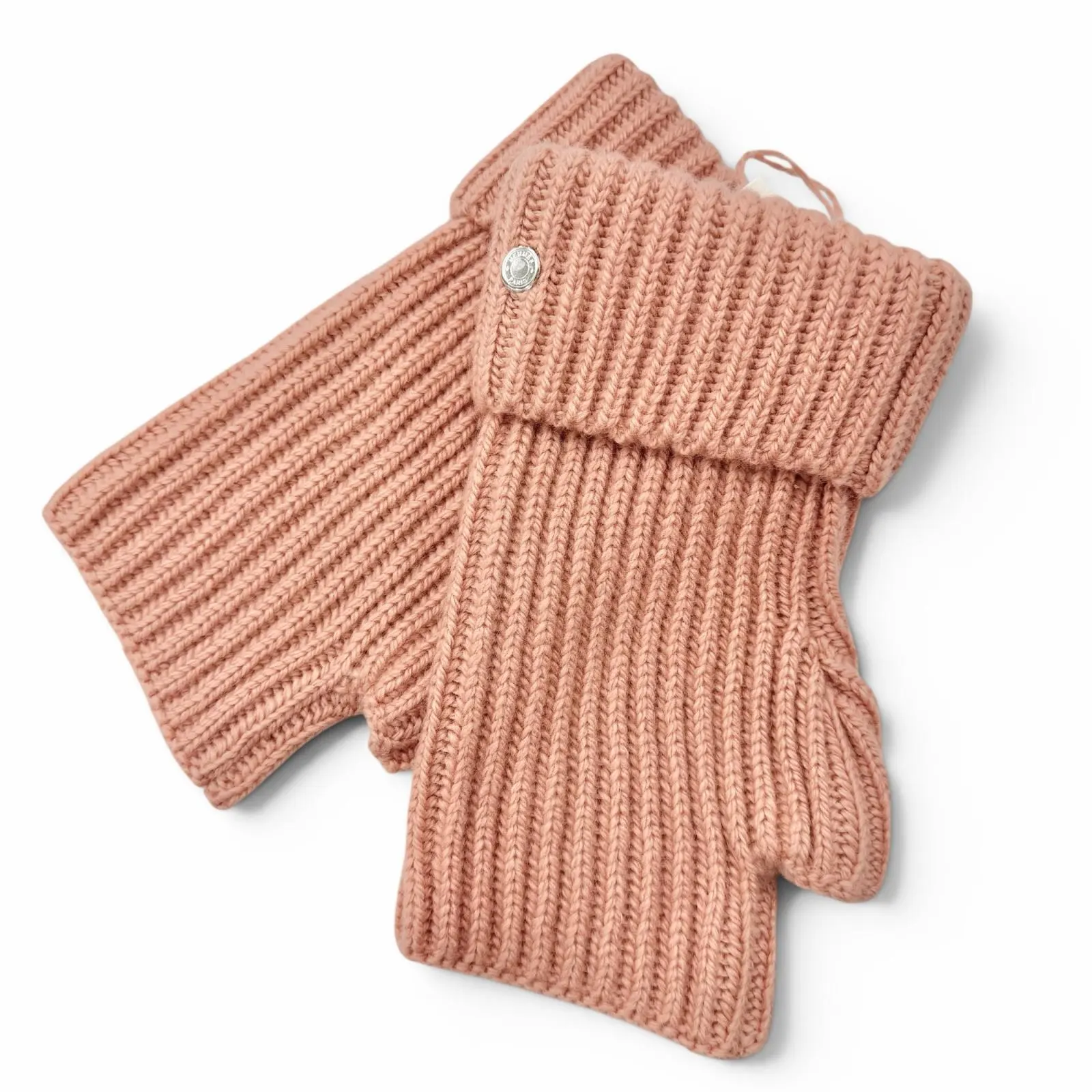 Pre-owned HERMÈS Cashmere Small Leather Goods Hermes Filipa Serie Button Gloves