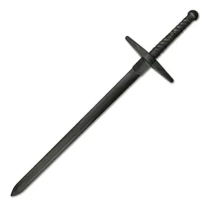 Master USA Polymer Sword Training Equipment, Black Polypropylene Blade, Martial Arts Training Gear, Rounded Tip- Practice, Cosplay