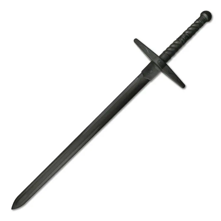 BladesUSA Unisex Black Polypropylene USA Polymer Sword Training Equipment - Lead & Phthalate-Free, Balanced, Durable Safe Martial Arts Gear, Versatile Tool, Safe for All Needs, Rounded Tip for Armored Sparring