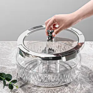 PrimPick Home fruit platter, dried fruit platter, light luxury sealed New Year's melon seed and nut platter, living room coffee table, snacks, sugar and snack box