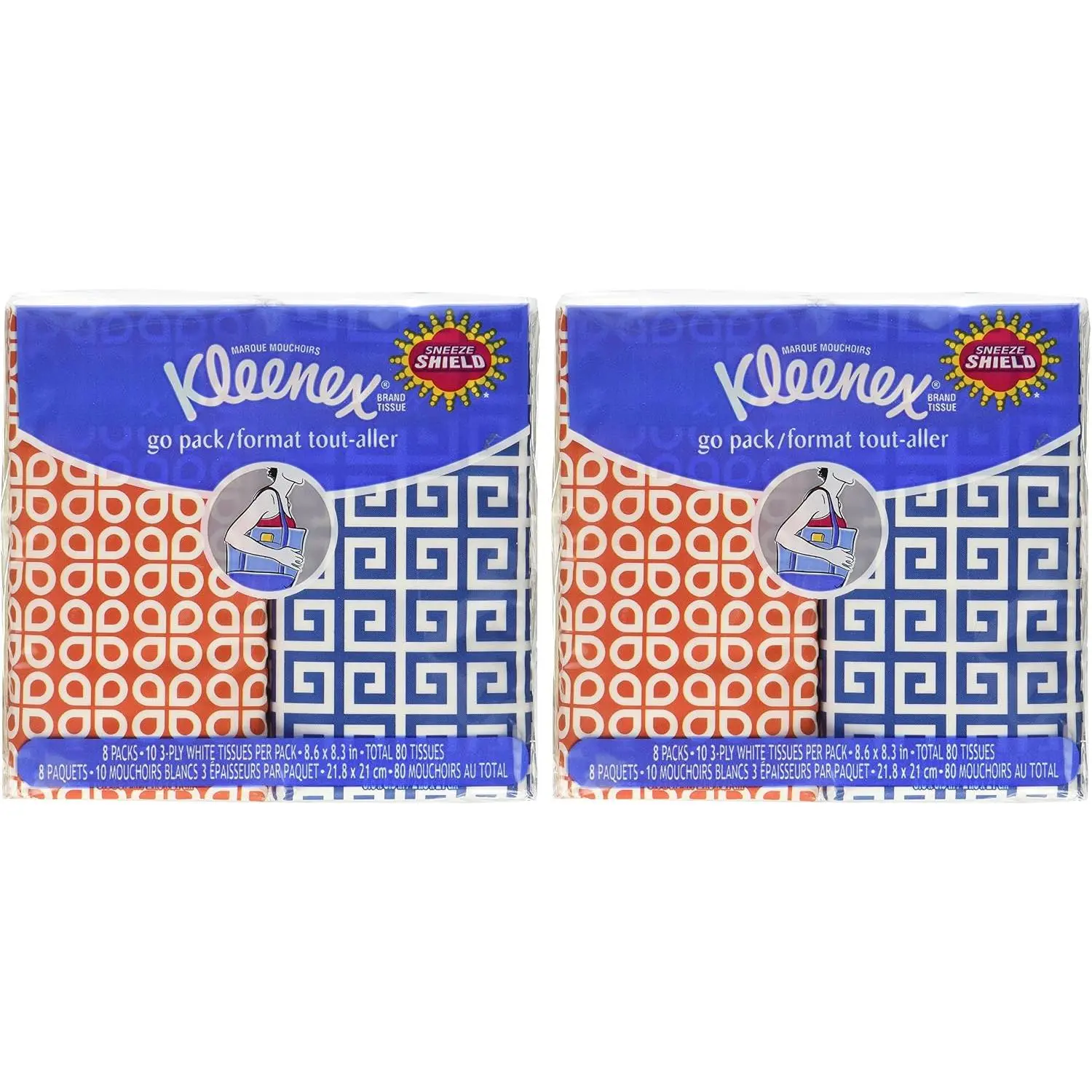 ® 3-Ply Pocket Packs Facial Tissues (16 packs of 10 tissues)