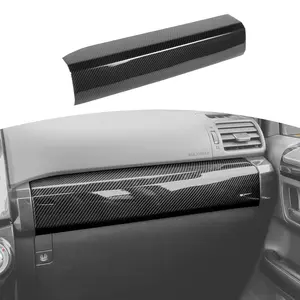 Co-Pilot Passenger Side Dash Decor Trim Cover For 4Runner 2010-2023 Car Interior Accessories, Abs Red Carbonfiber Matt black design accessory decorative automotive carbon fiber decoration