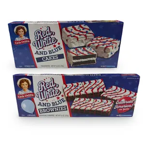 Little Debbie Independence Day Holiday Special Edition Cakes, Red, White & Blue Layer Cakes and Brownies 2 Pack or Combo