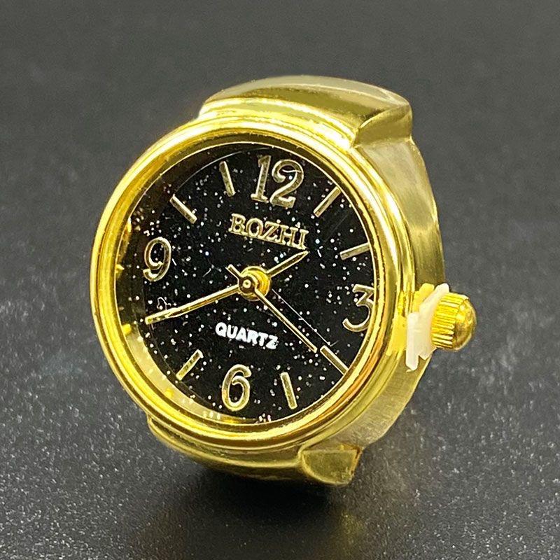 A finger ring watch is a fashionable accessory that can show the time light luxury high-end mini waterproof and creative as a gift adorable birthday fun