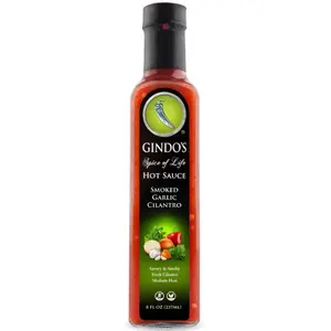 Smoked Garlic Cilantro Medium Hot Sauce Flavor Dip gourmet hot sauce