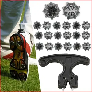 20pcs Golf Shoes Spikes Fast Twist Studs Durable and Ultra-thin Cleats Golf Shoe Studs Golf Accessories