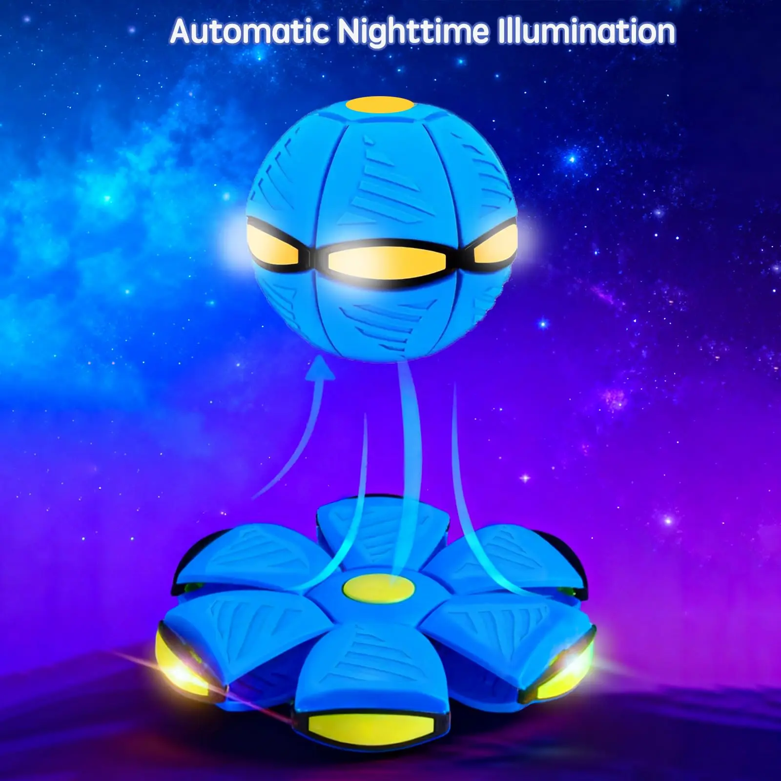 Magic Meta Ball, Bouncing Ball with Light, Magic Flying Saucer, Parent-Child Interaction
