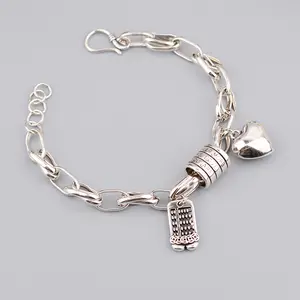 Personalized Abacus Heart Pendant Bracelet for Women Sweet and Cool Style All-match Hand Jewelry