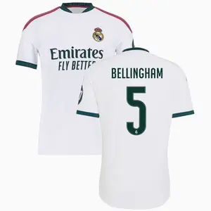 Unisex Soccer/Football Real Madrid Team Jude Bellingham #5 Laliga 2026/27 Home Replica jersey - White ZH