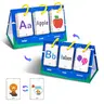 Random Color CVC Words Game, 1 Set Phonics Game for Home School, Sight Word Flashcards Sight Words Letter Flash Cards Spelling Reading Learning Games, Bilingual Instruction Cards