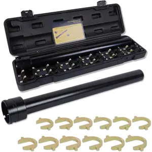 Inner Tie Rod  Kit, Inner Tie Rod Tool Set with 12 Crowfoot Adapters 1/2 Inch Drive Tube for Tie Rods Remove & Install