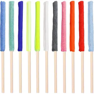 11 PCS Microfiber Detail Duster Sticks, Mini Duster Crevice Cleaning Tool for Car Air Vents, Blinds, Fans, Windows, Small Spaces, Gap Dust Cleaner