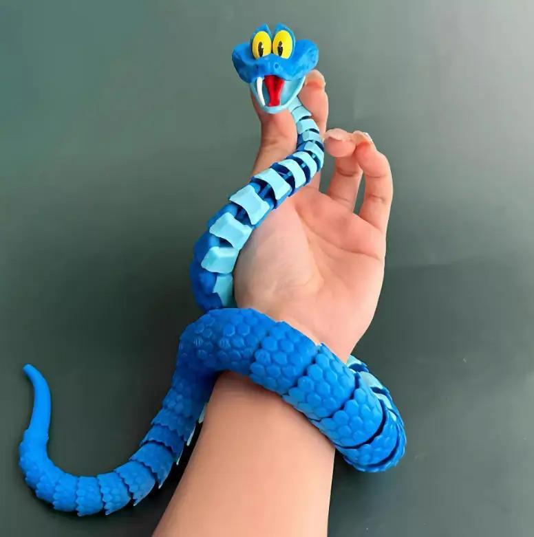 30/68 cm Gary Snake: Zootopia 2 Articulated Simulation Toy Snake, 3d Printed Snake Gary Model Stress Relief Toys Child Gift Mother's Day gift Decoration
