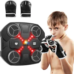 Music Boxing Machine with Boxing Gloves, Smart Bluetooth Boxing Trainer, Boxing Wall Mount Machine for Adults and Kids, Electronic Boxing Target Fitness for Home Office Gym