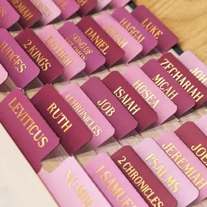 Laminated  Tabs,  Foil Embossed Lettering  Chapter Index Tabs for Women Men,  Large Print Sticky Labels, Easy to Read and Apply, 105Chapters Labels for Easy Navigation ()