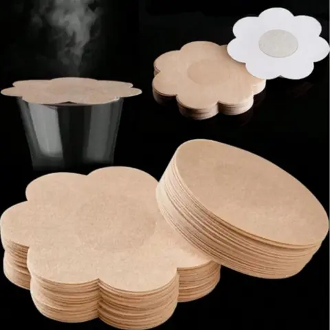 Disposable Nipple Cover, 20/40 Pcs Anti-chafing Disposable Breast Petals, Ultra-thin Seamless Breathable Sticky Minimalist Nipple Stickers, Nip Covers for Women's Daily Use, Women's Lingerie Accessories