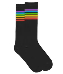 Women's Black Rainbow Socks (Fits Sizes 6-11W)