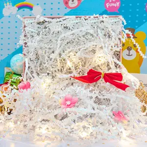 Crinkle Cut Paper Grass Cushion Paper Streamer for Christmas Wedding Birthday Bridesmaid Engagement Craft Gift Boxes Bags Filler Decoration 4.5oz