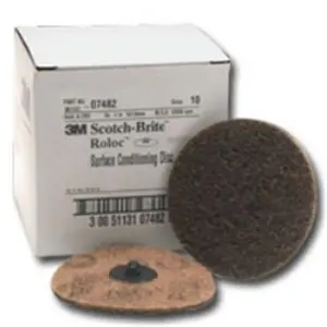 3M MMM7482 4" Coarse Scotch Brite Roloc Surface Conditioning Discs