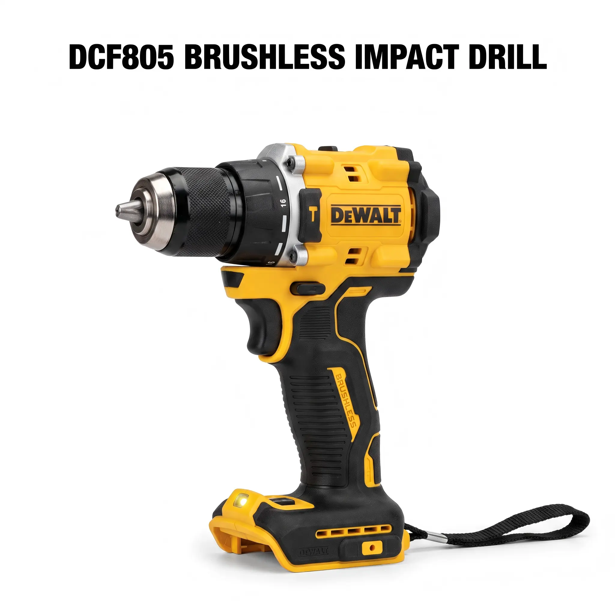 DeWalt DCF805 brushless Compact Impact Drill job site 4-mode drive control construction task