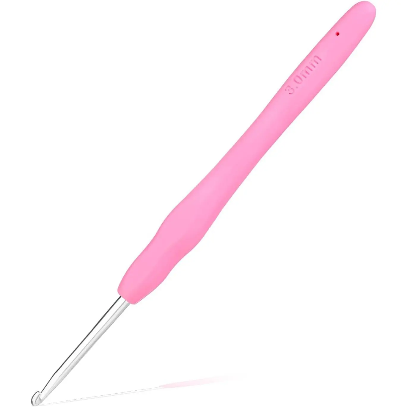 3 mm Crochet Hook,  Handle for  Hands, Extra Long  Knitting  for Beginners and Crocheting Yarn (3 mm)