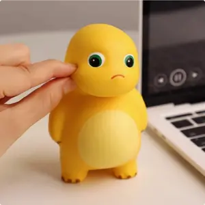 12cm Tilted-Head Nailong “I Won't Give In” Squeeze Toy – Slow-Rebound Stress-Relief and Venting Tool, Stress-Relief Plush; “I Won't Give In” / Headphone Nailong Dragon Squeeze Toy–Stress-Relief Tool, Venting Tool,Internet-Famous Cute and Funny Gift