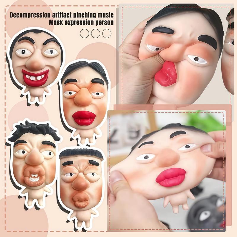 Popping Pimple Squishy Toy - Fast Rebound Silicone Stress Relief Squeeze Toy, Funny Faces, Non-Toxic & Durable, Ultrasquishy for Anxiety Relief and Fun Relaxation Stick Solution