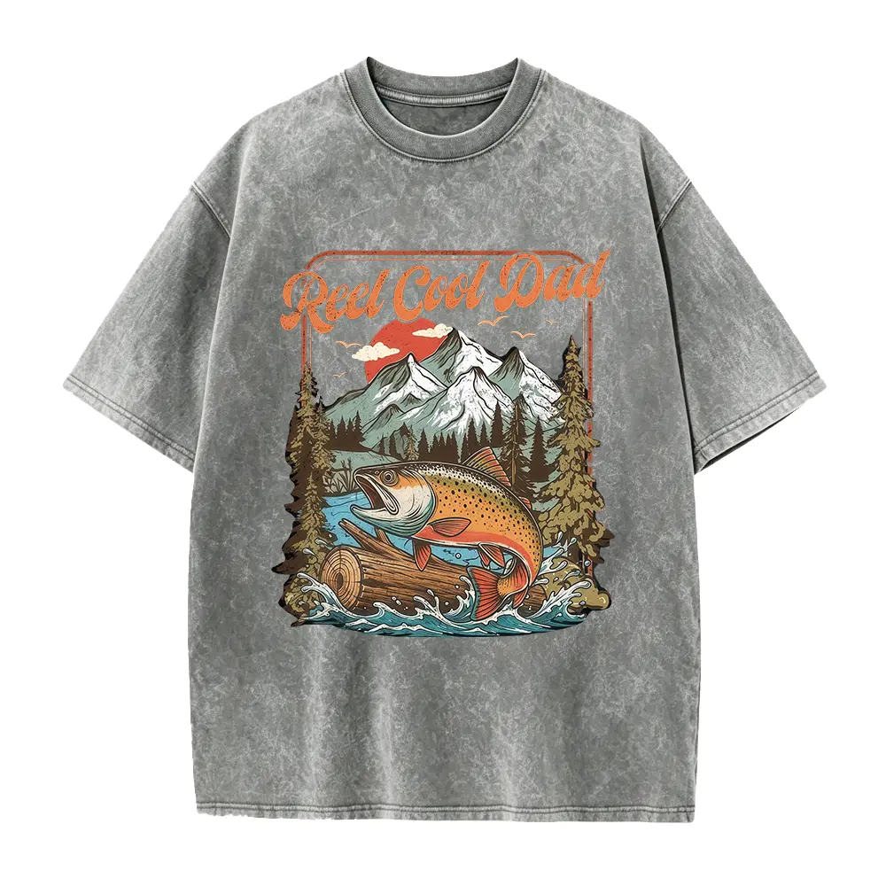 Reel Cool Dad Shirt, Father's Day Shirt, Father's Day gift for Him, Gift for Husband, Dad And Kid Fishing Matching Shirt