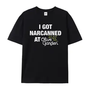 I Got Narcanned At Olive Garden Funny Meme Cotton T-Shirt, Viral Humor Graphic Tee, Comfort Casual Outfit, Perfect Gift For Meme Lovers & Sarcastic Fans, Ideal Everyday Outfit