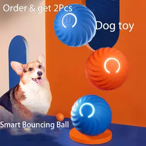 Interactive Dog Toy Dog Ball, Automatic Dog Walking, Durable Motion Activated Automatic Rolling Ball Toy, Suitable for Small/Medium/Large Dogs, USB Rechargeable