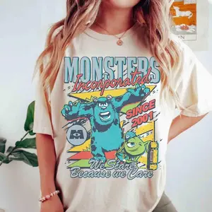 Comfort Colors Monsters Incorporated Since 2001 We Scare Because We Care T-Shirt, Monsters University