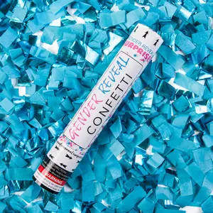 12 Inch Gender Reveal Confetti Cannons - Hand-held Party Poppers