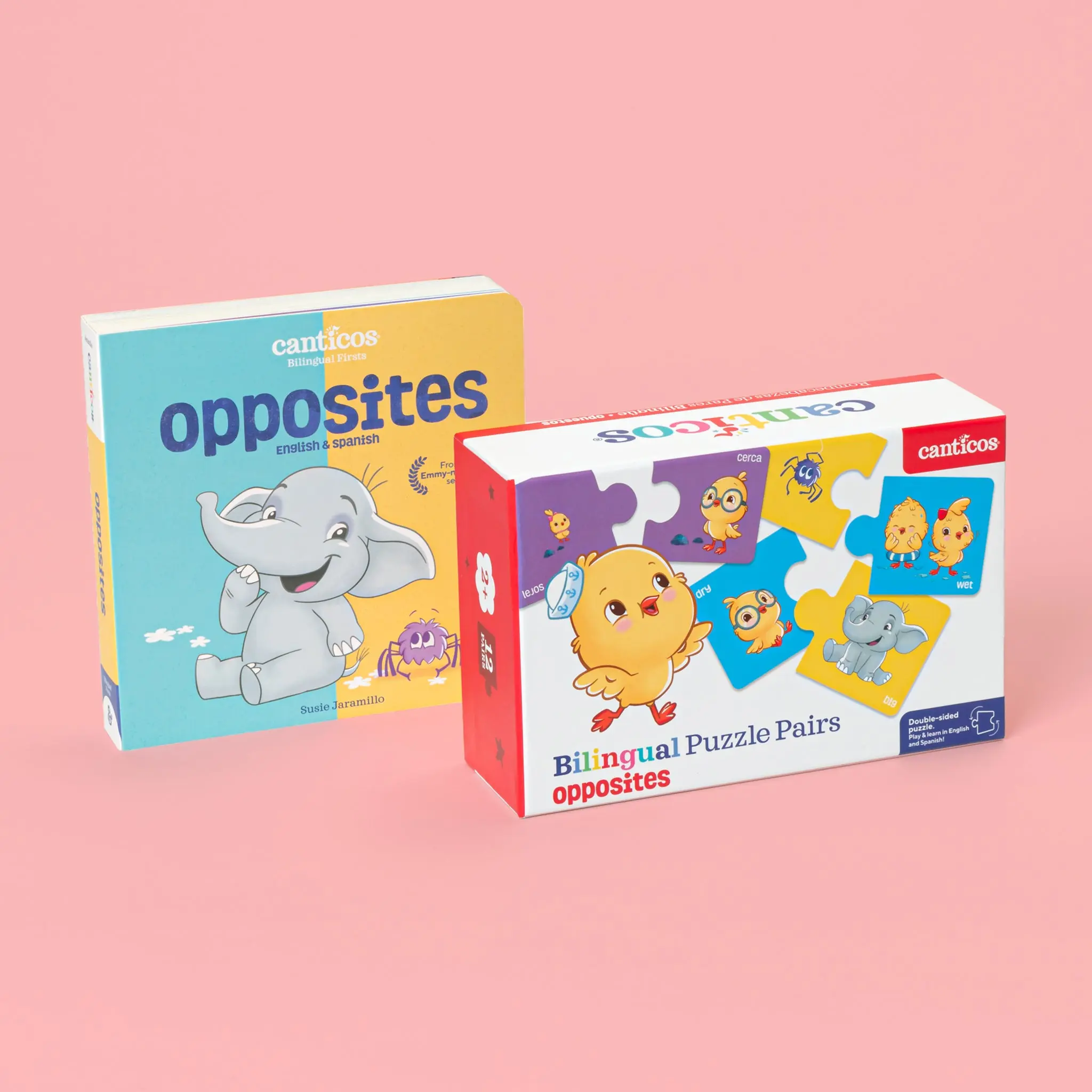 Opposites / Opuestos Book & Puzzle Gift Pack